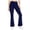*Navy, variant on ClodeEU Women's High Waisted Stretchy Flare Leg Yoga Pants, Casual Solid Color Trousers with Pockets Army Green,Women's Plus L