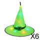 thumbnail image 1 of De Halloween 6xLED, Decoración Colgante Para Exteriores, Disfraz De Fiesta, Verde 6 piezas, 1 of 10