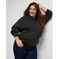 thumbnail image 5 of Hanes Originals Women's Fleece Hoodie (Plus Size) Black 2X, 5 of 6