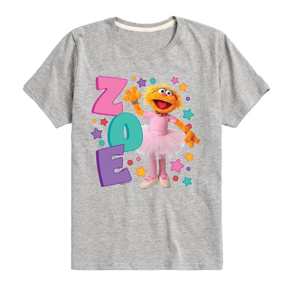 Sesame Street - Zoe Short Sleeve Graphic T-Shirt