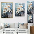 thumbnail image 4 of Designart "Harmony In Snowy Blooms II" Snow Wall Art Living Room, 4 of 7