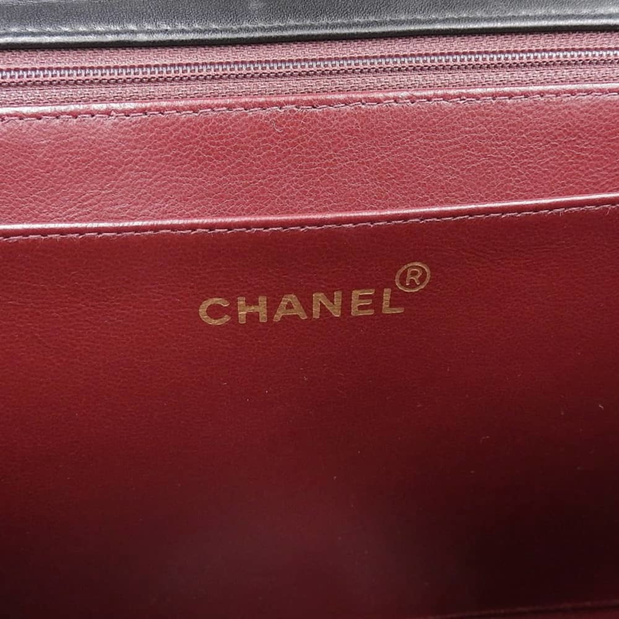 Pre-Owned CHANEL Deca Matelasse 34 Coco Mark Chain Shoulder Bag 