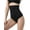 Black, variant on DREAM SLIM Women's High-Waist Seamless Body Shaper Briefs Firm Control Tummy Thong Shapewear Panties Girdle Underwear