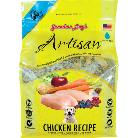 Grandma Lucy's Artisan Grain-Free Chicken Freeze Dried Dog Food, 10 (Best Freeze Dried Dog Food)