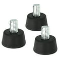 thumbnail image 1 of Unique Bargains Universal 3/8' x 1.3' Rubber Tripod Feet, 3 Pack, Black, 3, 1 of 6