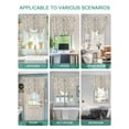 thumbnail image 5 of Vintage Flowers Tie Up Curtains for Windows 45 Inch Length Balloon Curtains Kitchen Adjustable Balloon Window Shade Branch Plants Beige Botanical Rustic Tie Up Valance Bathroom Curtain Window 42"x45", 5 of 6