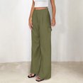 thumbnail image 5 of REALiKUN Womens Wide Leg Pants Dressy Casual Elastic High Waisted Palazzo Business Lounge Trousers, 5 of 7
