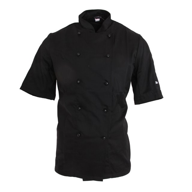 Dennys - Chaqueta AFD Unisex de cocinero/chef con tecnología Thermocool (Negro) Dennys UTBC3703_P