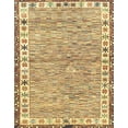 thumbnail image 1 of Ahgly Company Indoor Rectangle Abstract Chrome Gold Yellow Abstract Area Rugs, 5' x 8', 1 of 6