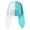Blue, variant on Bibifish Womens White & Turquoise Two-Tone Knit Trapper Hat With Long Ear Flaps Soft Stretchy Warm Hat Fall Casual Outings Fun Stylish Hats