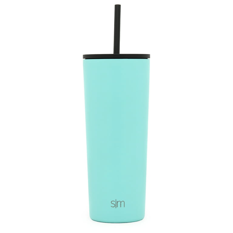 Simple Modern 14oz. Summit Kids Water Bottle Thermos with Straw Lid -  Dishwasher Safe Vacuum Insulated Double Wall Tumbler Travel Cup 18/8  Stainless Steel -Sunshine Dino 