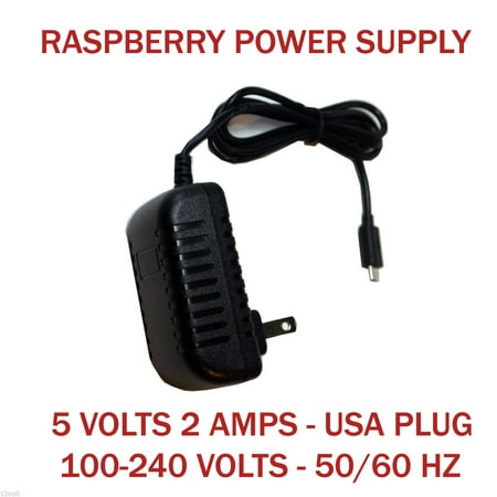 5V 2A Micro USB Charger Adapter Cable Power Supply for Raspberry Pi B+ smartphone
