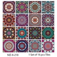 thumbnail image 2 of 16 Hojas de Pegatinas Coloridas para Azulejos Marroquíes brillar 15 cm x 15 cm Impermeable, 2 of 5