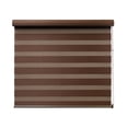 thumbnail image 1 of Persiana para Ventana Duo Dimout Enrollable Horizontal Decoking 120cm ancho x 180cm alto Brown, 1 of 4