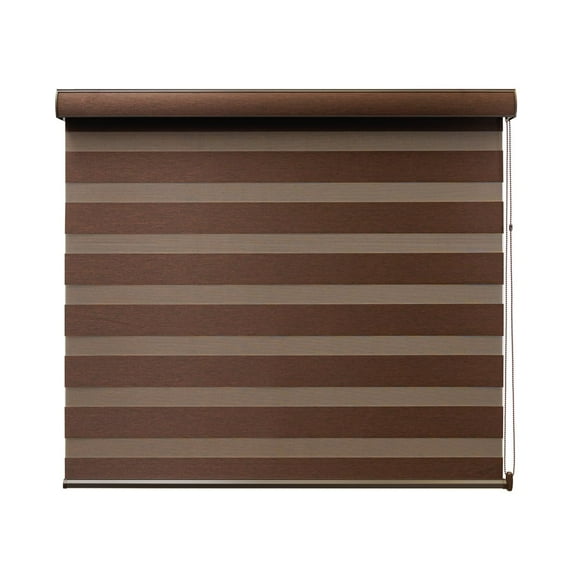 Persiana para Ventana Duo Dimout Enrollable Horizontal Decoking 120cm ancho x 180cm alto Brown