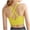 Yellow, variant on Bxsruta Sports Bra for Women, Womens Longline Padded Crop Tank Yoga Bras, Workout Fitness Top Black S
