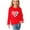 Red, variant on Utoimkio Toddler Boy Girls Fall Long Sleeve Pullover Sweatshirts Plaid Print Crewneck Long Sleeve Shirts Casual Fall Blouse Tops for Kids 3-14 Years