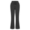 thumbnail image 6 of Women Athletic Work Woman Yoga Straight Leg, Casual Cotton And Linen Solid Drawstring Elastic Waist Lounge Pants And Jogger, 6 of 7