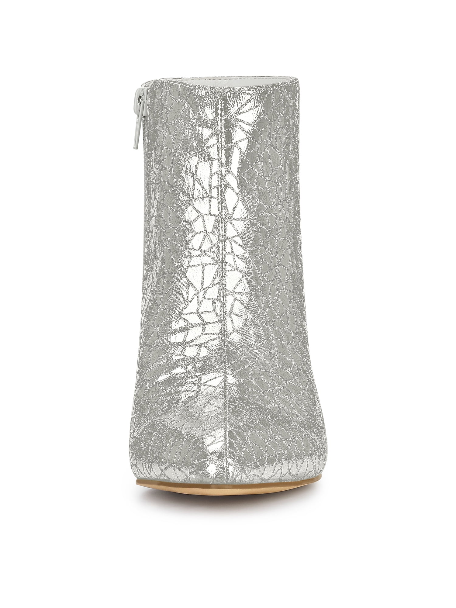 Allegra K Women's Glitter Pointed Toe Stiletto Heel Gold Ankle B 並行輸入品 | Allegra K Women\u0027s Glitter Pointed Toe Stiletto Heel