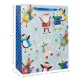 thumbnail image 4 of Holiday Time Blue Snow Angel Large Christmas Paper Gift Bag, 4 of 5