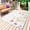 Red Yellow, variant on Spring Wildflowers Outdoor Rug 3x5 Ft - Reversible Patio Rug Outdoor Camping Rugs, Watercolor Rustic Flowers Floral Leaves Indoor Outdoor Area Rugs, Non-Slip Outdoor Carpet Runner for Deck/Porch