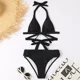 thumbnail image 2 of Traje De Baño Dividido De Cintura Alta Con Bikini Con Flecos Xishao Ropa, 2 of 4