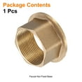 thumbnail image 3 of Uxcell Faucet Nut Fixed Base Copper Fixing Nut Tap Fastener ID 1.18" x H 0.79", 3 of 5