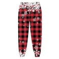 thumbnail image 5 of Plebaso Womens Cinch Bottom Sweatpants with Pockets Solid Color Printed High Waist Baggy Running Jogger Pants, 5 of 5