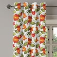 thumbnail image 2 of Ambesonne Floral Grommet Curtain, Boho Herbs Lily Nature, 50" x 72", Olive Green Orange White, 2 of 6