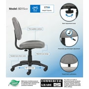 Boss Office Products Beyond Basics Adjustable Office Task Chair without Arms, Multiple Colors
