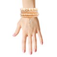 thumbnail image 1 of Light Brown Pineapple Charm Bracelets, 1 of 2