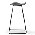 thumbnail image 4 of Glamour Home Aleen 24" Counter Stools with Roll Back Design in Beige (Set of 2), 4 of 6
