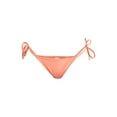 thumbnail image 3 of No Boundaries Women's Low Waist Cheeky Bikini Bottoms with Side Ties, Sizes XXS-XXL, 3 of 5