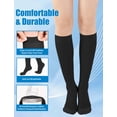 thumbnail image 5 of MecTo Closed Toe Sheer Compression Stockings for Women, 15-20 mmHg Knee High Circulation Support Stockings, Graduated Medical Compression Socks for Travel, Flight, 5 of 6