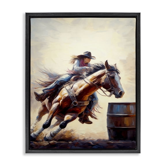 Stupell Industries Eclectic Black Floating Frame Canvas Art, 17 x 21, by Ramona Murdock