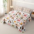 thumbnail image 3 of Erosebridal White Camping Twin Quilt Set, Guitar Tent Twin Coverlet Set for Men and Women, 2pcs, 3 of 7