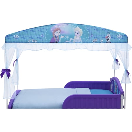 4月下旬入荷予約販売/ デルタ ディズニー アナと雪の女王 キャノピー付き 子供用 ベッド 女の子 2歳から