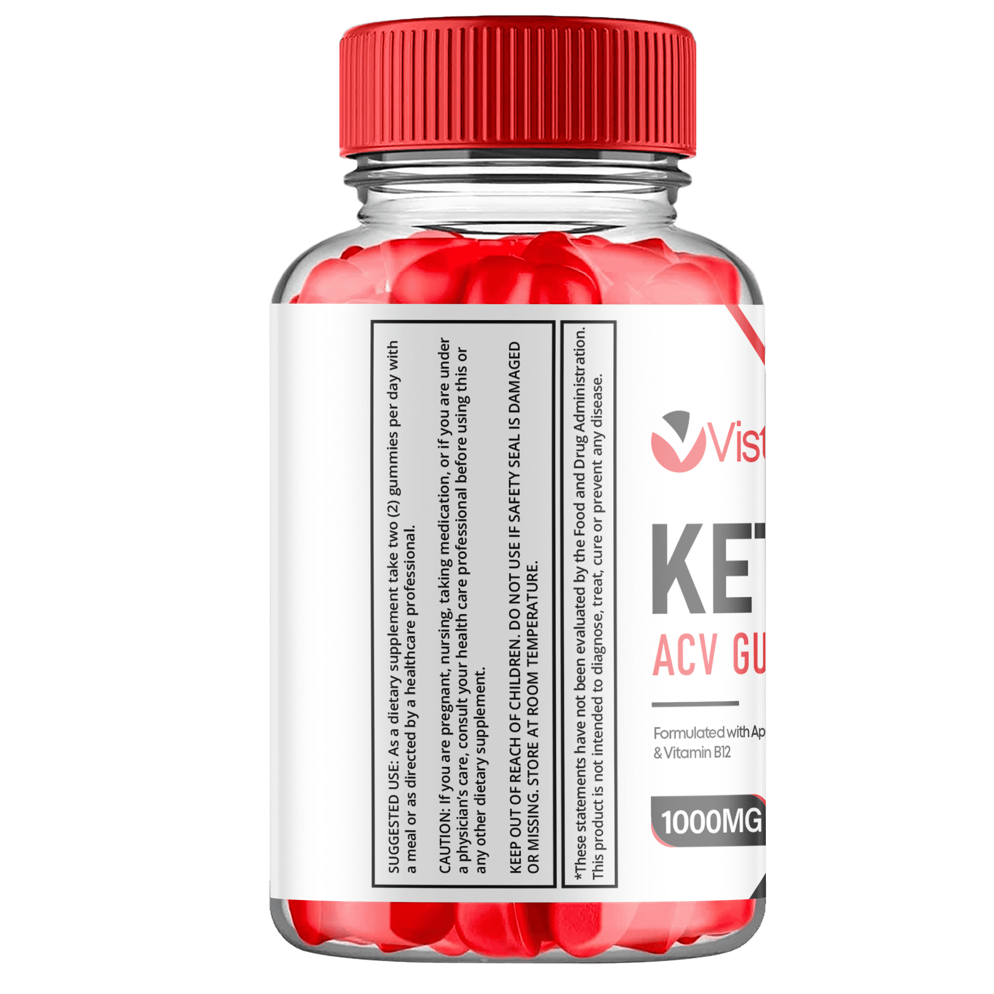 (3 Pack) Vista Keto ACV Gummies - Apple Cider Vinegar Supplement for Weight Loss - Energy & Focus Boosting Dietary Supplements for Weight Management & Metabolism - Fat Burn - 180 Gummies