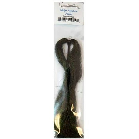 Cascade Crest Midge Rainbow Flash, Black
