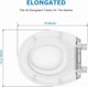 thumbnail image 5 of Redondo Toilet Seat con a Built-in Potty Training Seat para Toddlers Magnetic Seat y Cover Slow Close y Never Loosen Fits Both Adults y Blanco Redondo, 5 of 5