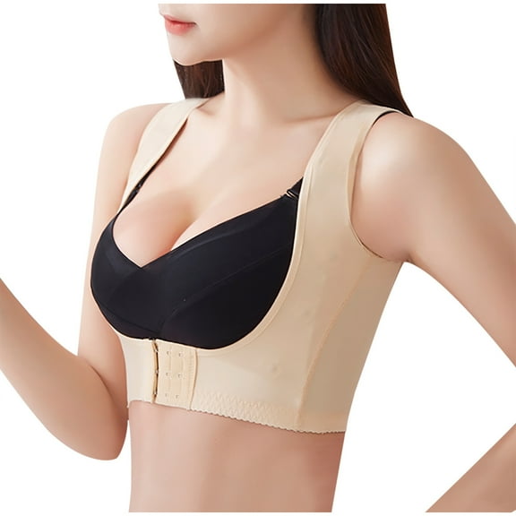 APEXFWDT Chest Brace Up for Women Posture Corrector Shapewear Vest Tops Bra Support Shaper Upper Arm Shapers for Women