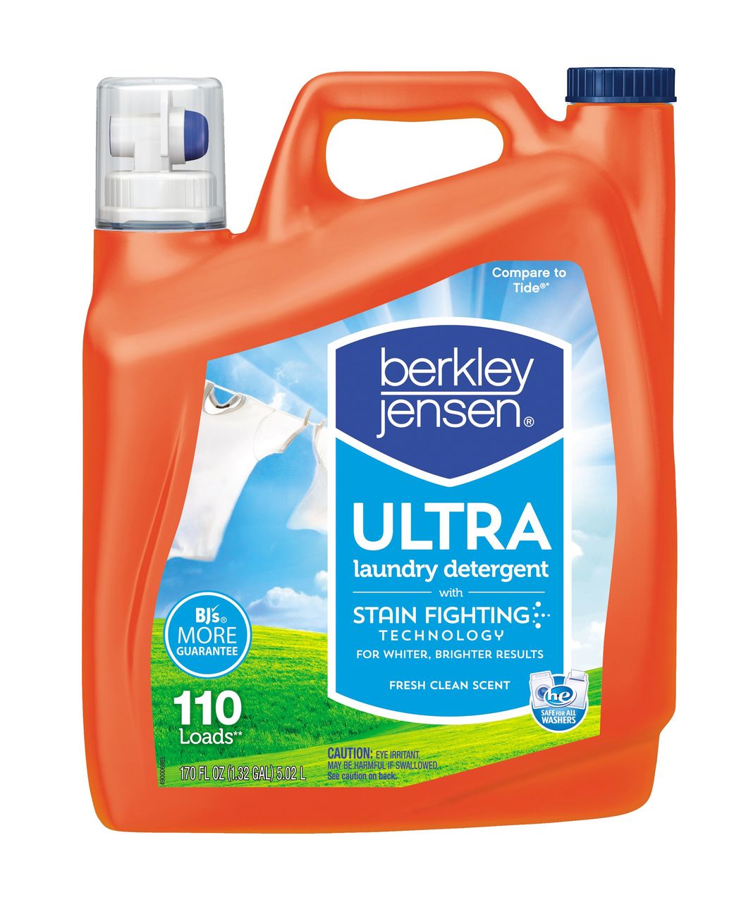 Product of Berkley Jensen Ultra Liquid Laundry Detergent, 170 fl. oz