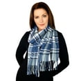 thumbnail image 5 of Casaba Womens Warm Winter Scarves Scarf Wraps Shawls Triangle Rustic Plaid, 5 of 50
