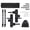 Black, variant on NFTIGB Vertical Jump Trainer Leg Strength Resistance Bands Set, Black 75 lbs Bounce Training Equipment for Basketball, Volleyball, Football & Agility