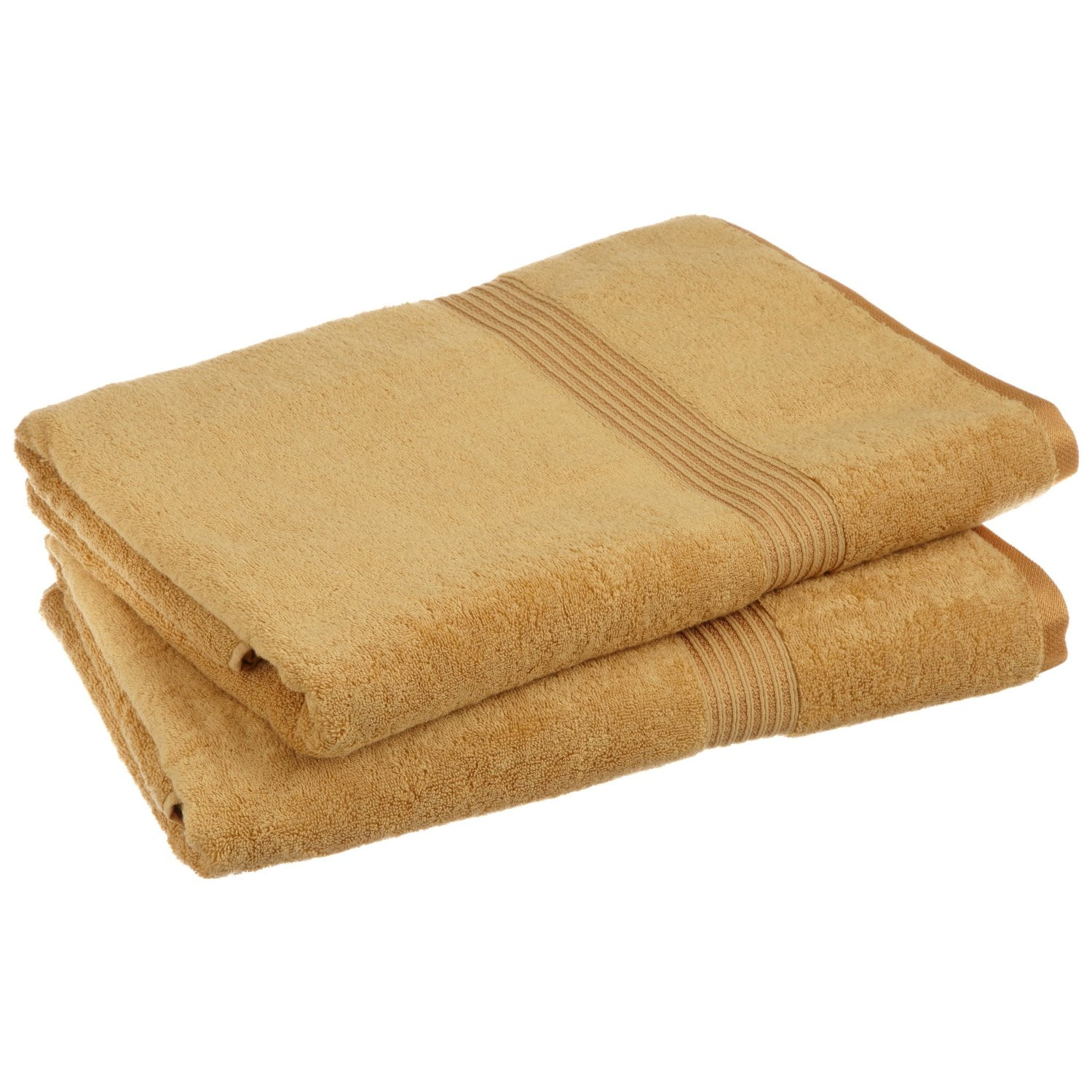 Blue Nile Mills Solid Egyptian Cotton 2Piece Bath Sheet Towel Set, Gold