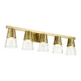 thumbnail image 3 of Bennington 5 - Light Natural Brass Brass Farmhouse / Industrial / Modern Incandescent Steel Wall Sconce, 3 of 15
