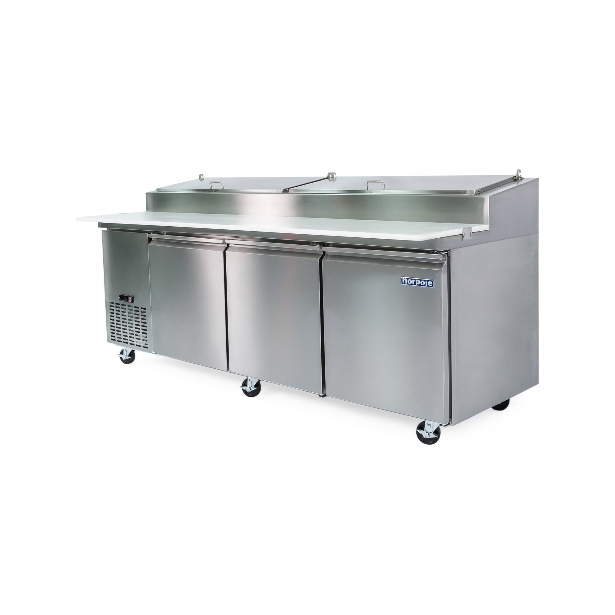 Norpole 24 cu. ft. Commercial Pizza Prep Refrigerator in Stainless Steel in Stainless Steel
