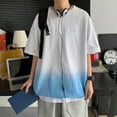 thumbnail image 2 of T-Shirt Homme Manches Courtes Été Couleur Unie Rue Col Rond Beau T-Shirts Homme Blanc TTTG, 2 of 4