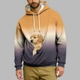 thumbnail image 4 of Yievot Dog Pouch Hoodies for Men Kangaroo Pocket Cat Pouch Sweatshirts Gradient Color Pet Carrier Pullover Pet Holder Long Sleeve Tops, 4 of 5