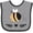 Heather and Black, variant on Inktastic Honey Bee Gifts Beekeeper Girls Baby Bib